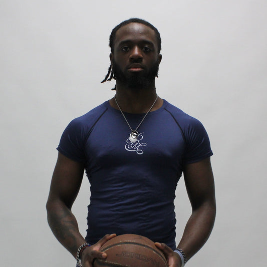 Remy Mémoire Navy Blue Compression Tee