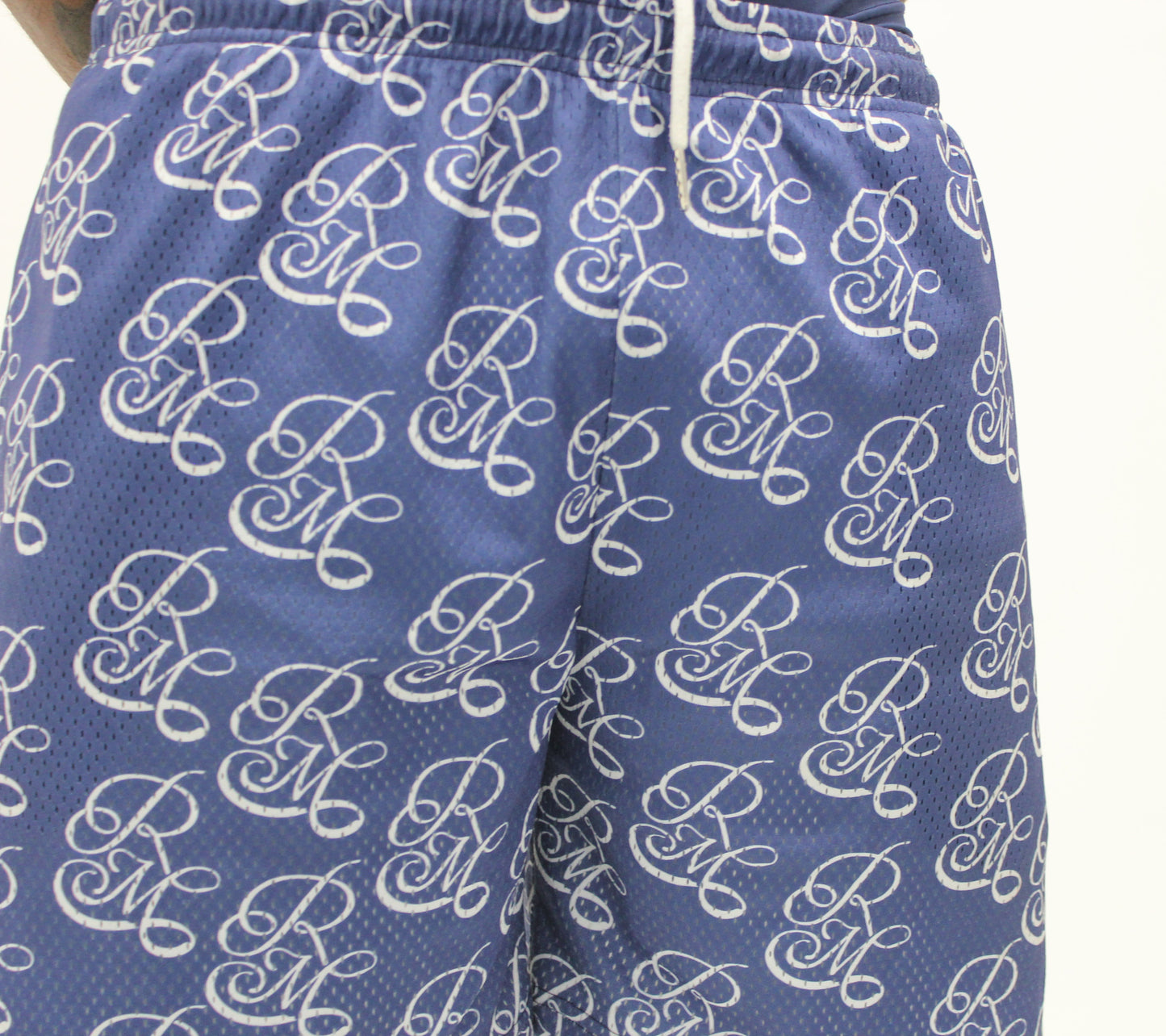 Remy Mémoire Navy Blue All Over Print Shorts