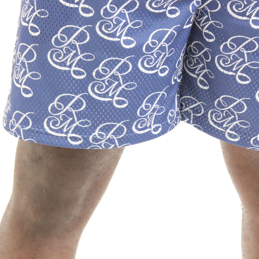 Remy Mémoire Navy Blue All Over Print Shorts