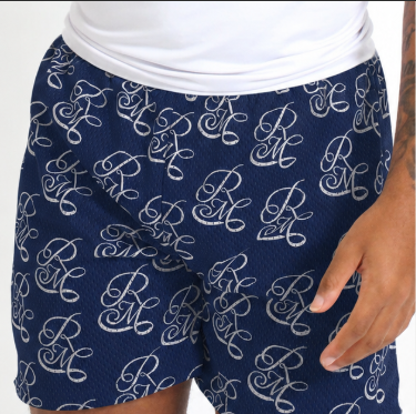 Remy Mémoire Navy Blue All Over Print Shorts